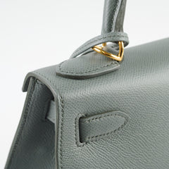 Hermes Kelly 28 Vert Armande Sellier Z Stamp