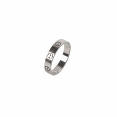 Cartier Love Ring Small Model White Gold Size 52