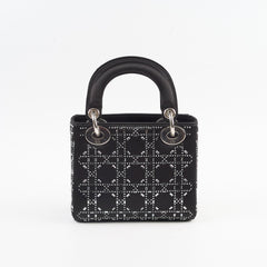 Christian Dior Mini Lady Dior in Cannage Satin