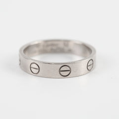 Cartier Love Ring Small Model White Gold Size 52