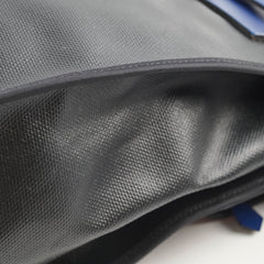 Hermes Herbag Zip 39 Bag Berline Canvas/Leather Black/Blue SHW