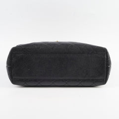 Chanel Vintage Kelly Top Handle Black Caviar GHW