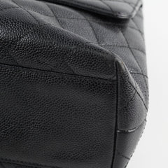 Chanel Vintage Kelly Top Handle Black Caviar GHW