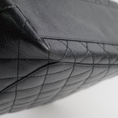 Chanel Vintage Kelly Top Handle Black Caviar GHW