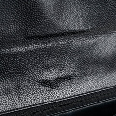 Chanel Vintage Kelly Top Handle Black Caviar GHW