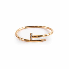 Cartier Juste Un Clou JUC Diamonds Pink Gold Size 16 Bracelet
