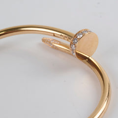 Cartier Juste Un Clou JUC Diamonds Pink Gold Size 16 Bracelet