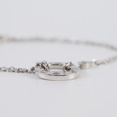 Cartier Love Circle Bracelet White Gold 2 Diamonds