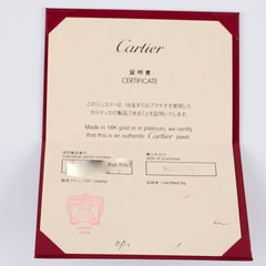 Cartier Love Circle Bracelet White Gold 2 Diamonds