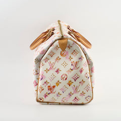 Louis Vuitton Speedy 35 Watercolour White