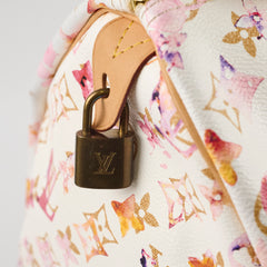 Louis Vuitton Speedy 35 Watercolour White