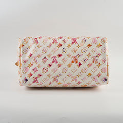 Louis Vuitton Speedy 35 Watercolour White