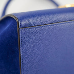 Celine Small Trapeze Bag Blue
