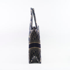 Christian Dior Medium Book Tote Navy
