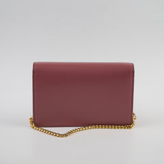 Celine Margo Wallet On Chain Vintage Rose Pink