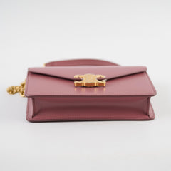Celine Margo Wallet On Chain Vintage Rose Pink