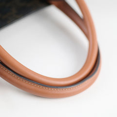 Celine Vertical Cabas Triomphe Canvas Tote with Celine Print