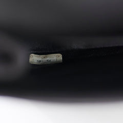 Chanel Vintage Chevron Suede Medium Black Classic Flap