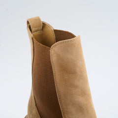 Chanel Suede Boots Light Brown Size 36