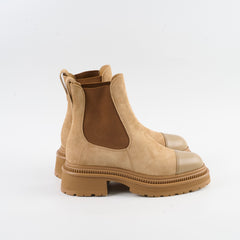 Chanel Suede Boots Light Brown Size 36