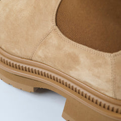 Chanel Suede Boots Light Brown Size 36