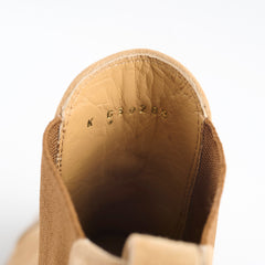 Chanel Suede Boots Light Brown Size 36