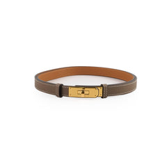 Hermes Kelly Belt Etoupe GHW
