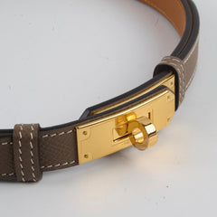 Hermes Kelly Belt Etoupe GHW