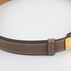 Hermes Kelly Belt Etoupe GHW
