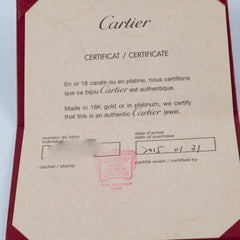 Cartier Small Model Love Ring Pink Gold 8 Diamonds Ring Size 52