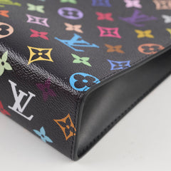 Louis Vuitton Takashi Murakami Black Multicolor Toiletry 26 Multicolor