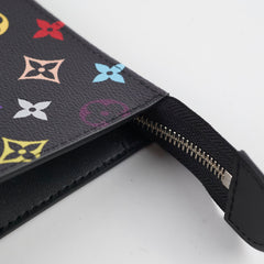 Louis Vuitton Takashi Murakami Black Multicolor Toiletry 26 Multicolor