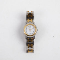 Hermes Clipper Watch CL3.240 Quartz White Dial
