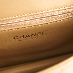 Chanel seasonal flap dark beige (microchip)