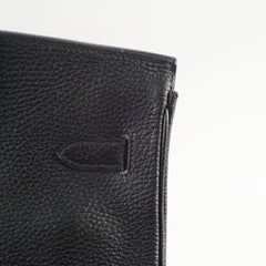 Hermes Birkin 35 Ardennes Black - Stamp Square F (2002)