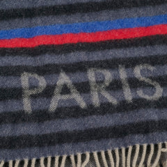 Louis Vuitton 1854 Striped Wool Scarf Grey