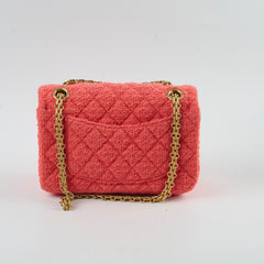 Chanel Mini Reissue 2.55 Tweed Orange 30 Series