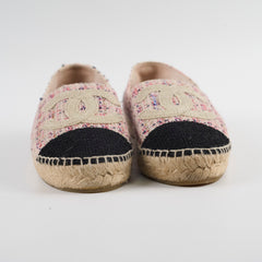 Chanel Espadrilles Tweed Pink Size 38