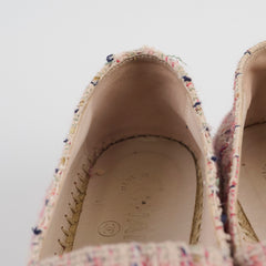 Chanel Espadrilles Tweed Pink Size 38