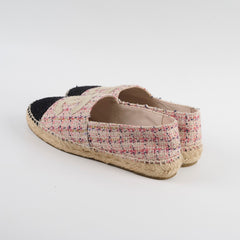 Chanel Espadrilles Tweed Pink Size 38