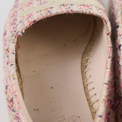 Chanel Espadrilles Tweed Pink Size 38