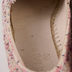 Chanel Espadrilles Tweed Pink Size 38