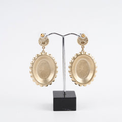 Chanel CC Pearl Oval Earrings (Costume Jewellery)