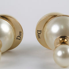 Dior Tribales Pearl Stud Earrings (Costume Jewellery)