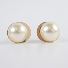 Dior Tribales Pearl Stud Earrings (Costume Jewellery)