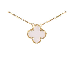 Van Cleef & Arpels Vintage Alhambra White Mother of Pearl MOP Necklace