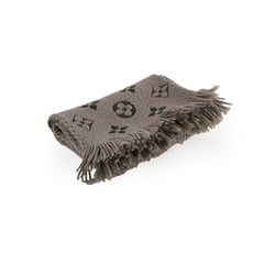 Louis Vuitton Logomani Wool Scarf Brown
