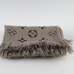 Louis Vuitton Logomani Wool Scarf Brown