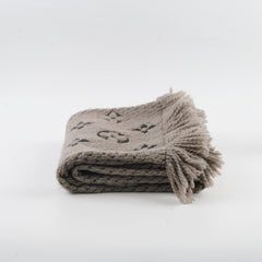 Louis Vuitton Logomani Wool Scarf Brown