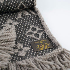 Louis Vuitton Logomani Wool Scarf Brown